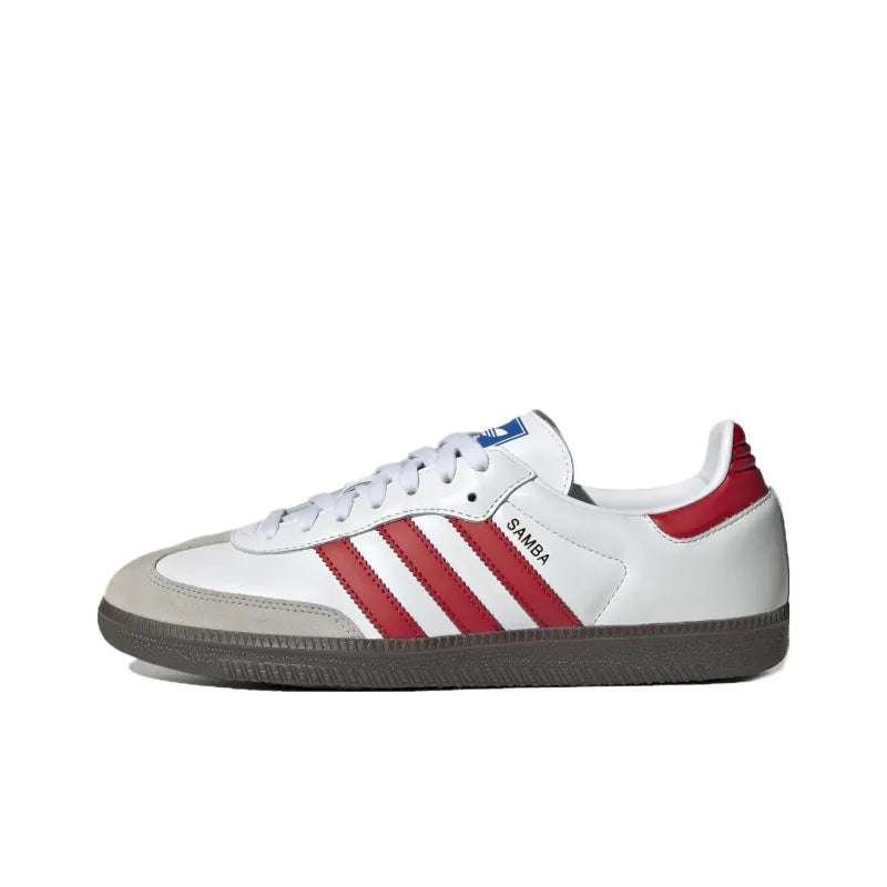 AdidasSambaOGWhiteBetterScarlet_1 Adidas Samba OG White Better Scarlet - Image 1