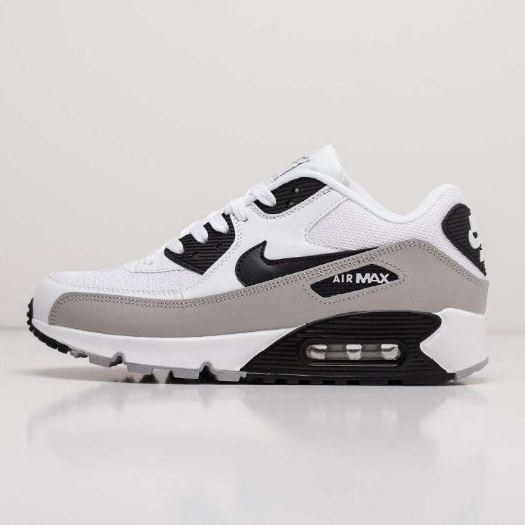 NikeAirMax90EssentialWhiteBlackMattSilver_5 Nike Air Max 90 Essential White Black Matt Silver - Image 1