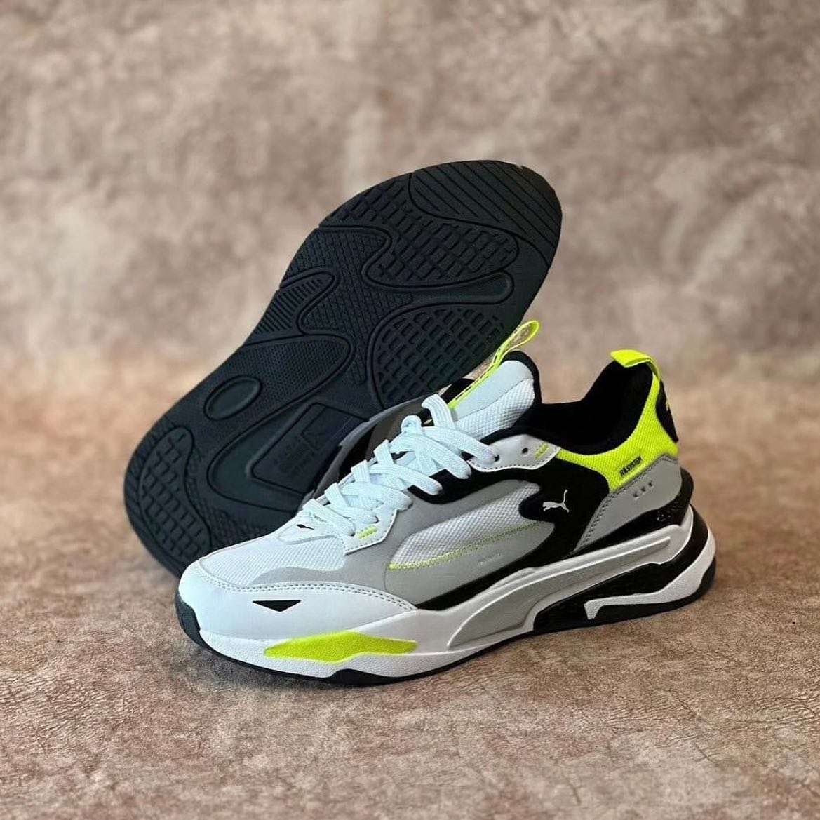 PumaRs-FastLimiterWhite-HarborMist-YellowAlert_1 Puma Rs-Fast Limiter White-Harbor Mist-Yellow Alert - Image 1