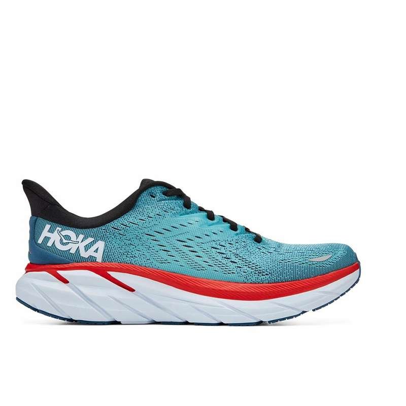 Hoka-One-Clifton-8-Real-Teal-Aquarelle.jpg Hoka One Clifton 8 Real Teal Aquarelle - Image 1